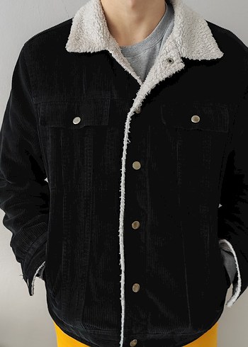 Bershka Siyah Erkek Midi Ceket - Görsel 2