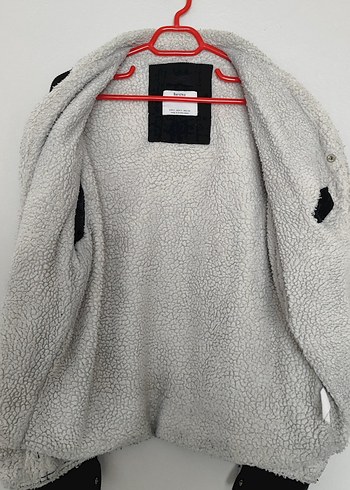 Bershka Siyah Erkek Midi Ceket - Görsel 5