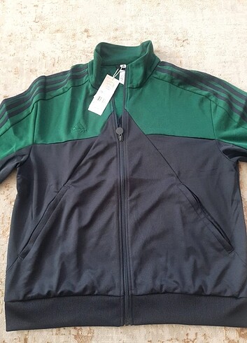 Adidas erkek yeşil lacivert eşofman üstü