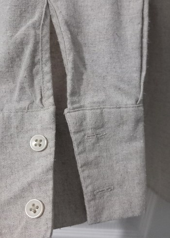 pamuklu Keten Kadın Gömlek - Görsel 4