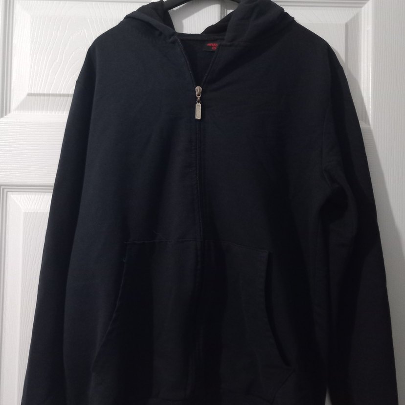 Siyah ve lacivert  Fermuarlı Erkek Polar Sweatshirt - Görsel 2