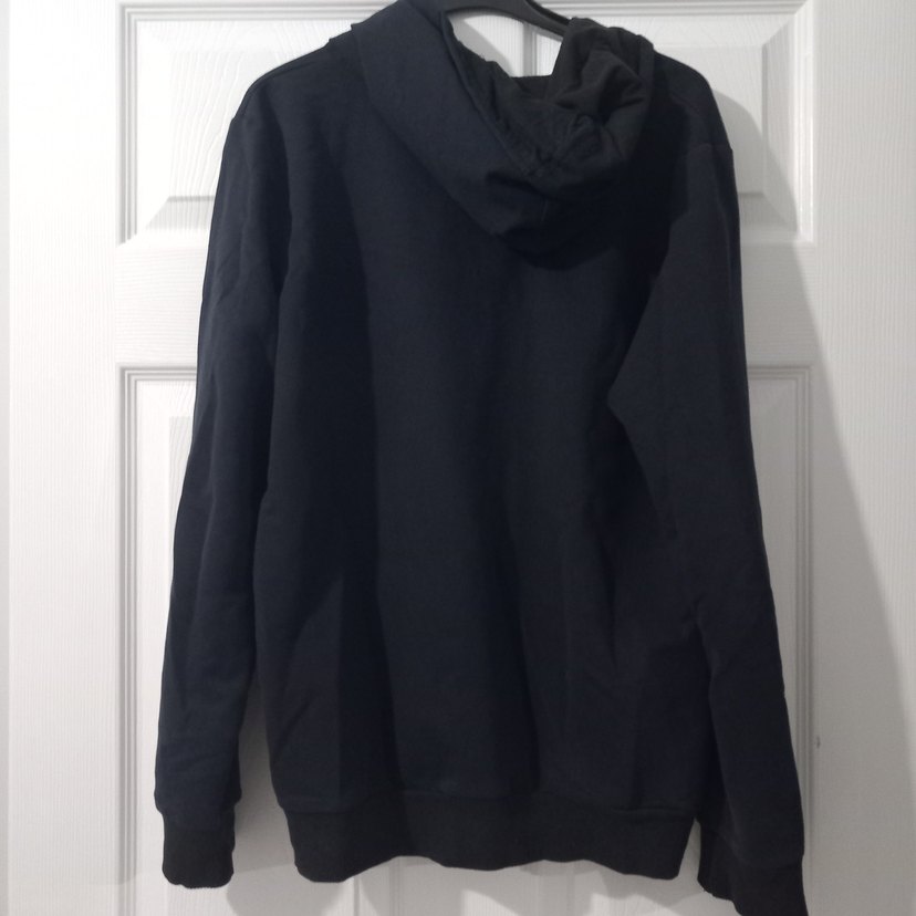 Siyah ve lacivert  Fermuarlı Erkek Polar Sweatshirt - Görsel 3