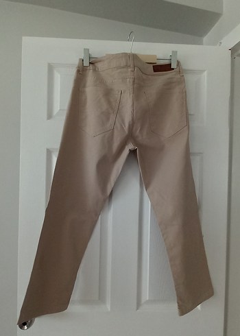 Bej Keten erkek Pantolon - Görsel 3