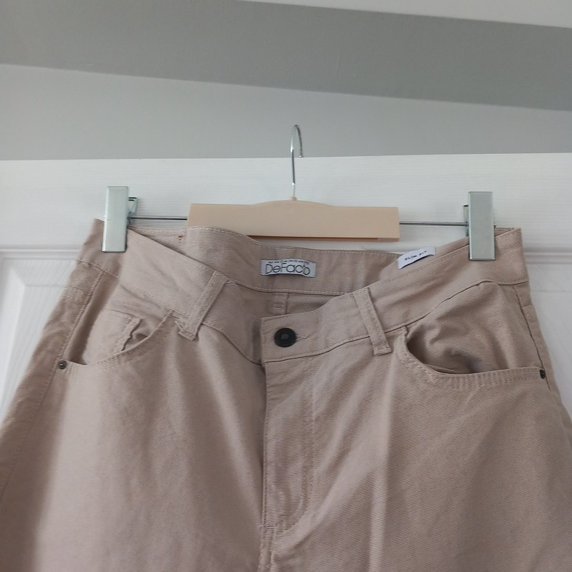 Bej Keten erkek Pantolon - Görsel 2