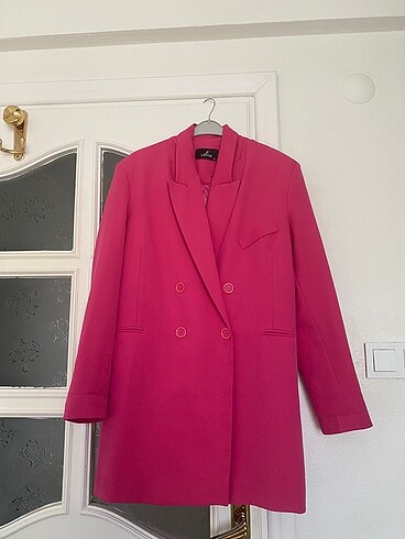 Pembe blazer ceket