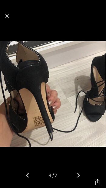 35,5 Beden siyah Renk Nine west topuklu ayakkabı
