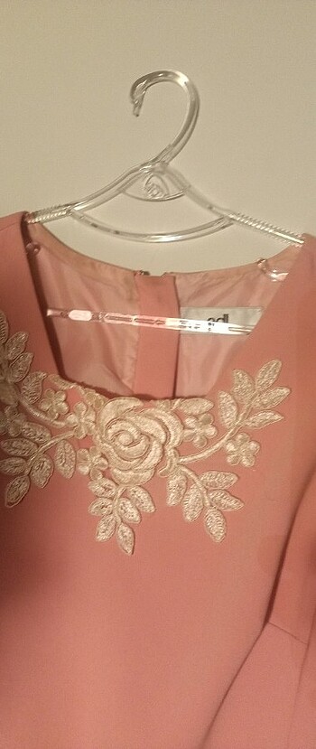 Pembe işlemeli adl elbise - Görsel 3