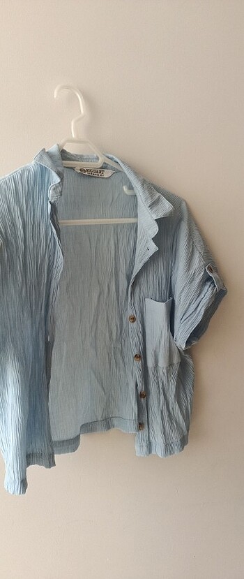 Crop gömlek bluz - Görsel 8