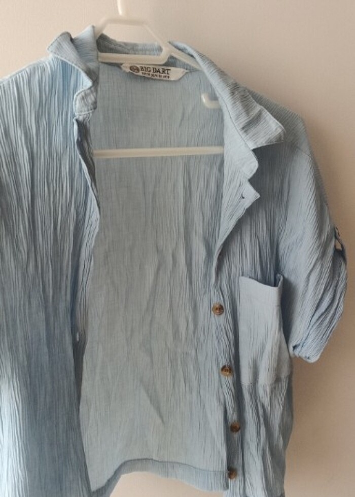 Crop gömlek bluz - Görsel 5