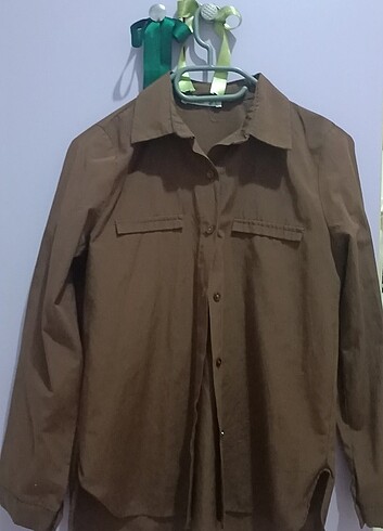 Kahverengi gömlek - Görsel 3