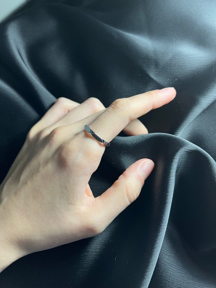Minimalist gümüş Yüzük - Görsel 2