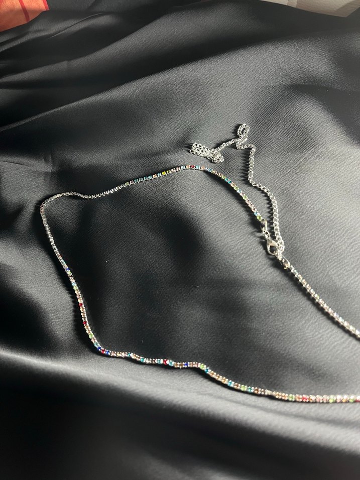 Renkli taşlı bel zinciri - Görsel 3