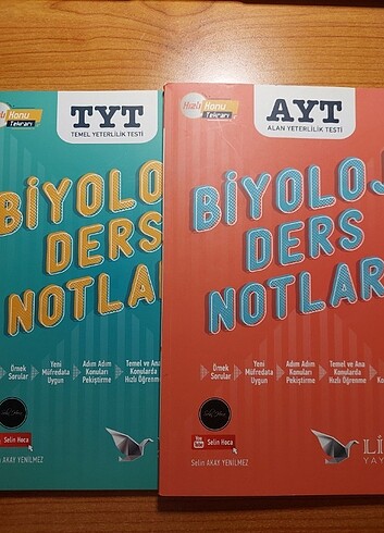 TYT ve AYT Biyoloji Ders Notları Limit Yayınları - Selin Hoca