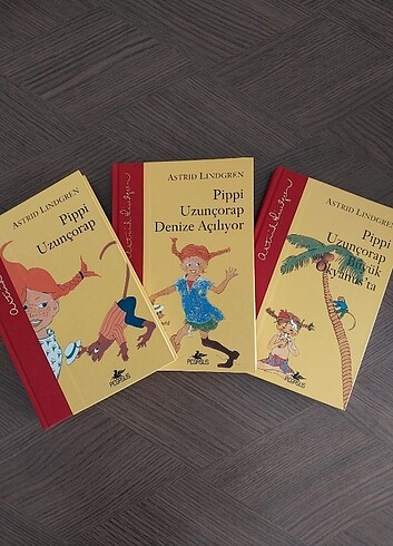  Pippi Uzunçorap Serisi(3 kitap)