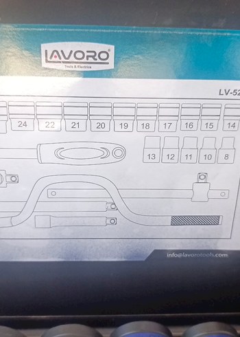 Lav Mavi LAVORO lokma takımıValiz Düzenleyici 1/2 Set