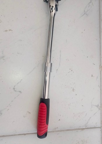 3 başlıklı boyutlu uzatmalı cırcır kolu 1/2-1/4-ve 3/8