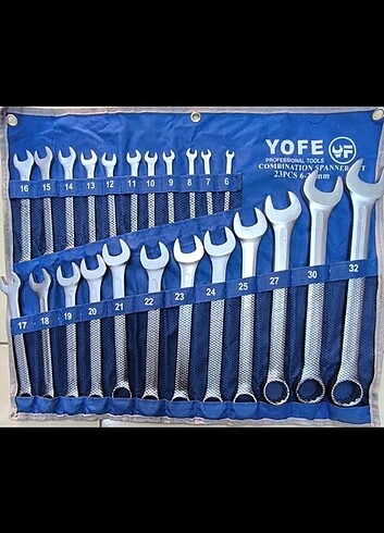 23 PCS kombine anahtarları takımı 