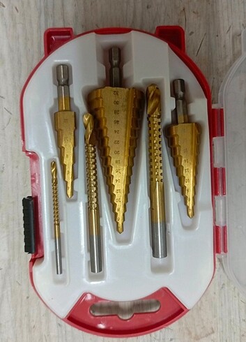 kademeli matkap ucu takımı 6 PCS'li seti 