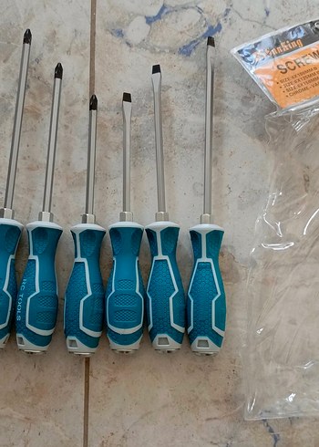 6 PCS'li darbeli tornavida takımı seti - Görsel 3