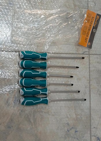 6 PCS'li darbeli tornavida takımı seti - Görsel 2