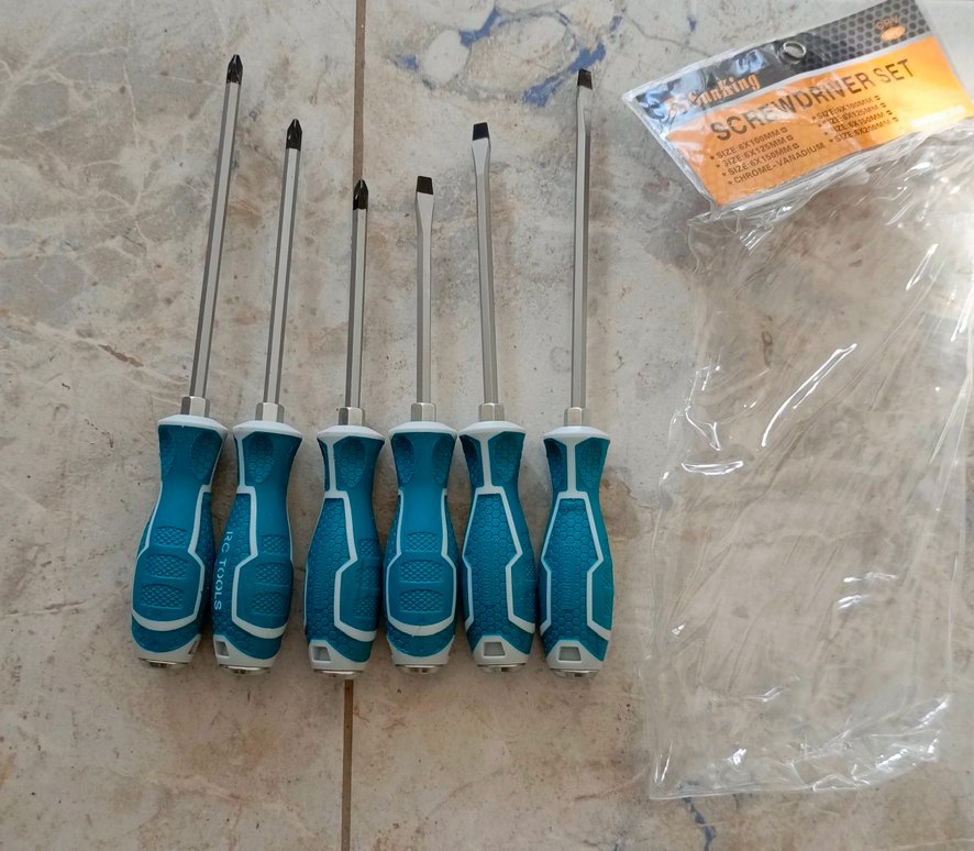 6 PCS'li darbeli tornavida takımı seti - Görsel 3