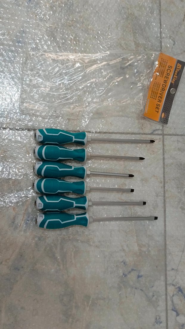 6 PCS'li darbeli tornavida takımı seti - Görsel 2