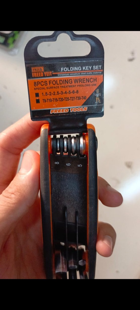 8 pcs'li cep alyan düz ve tork seti (yani resimde görülen 2 adet - Görsel 3