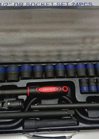 SRUNV 24 Parça 1/2" Lokma Anahtar Seti - Görsel 2