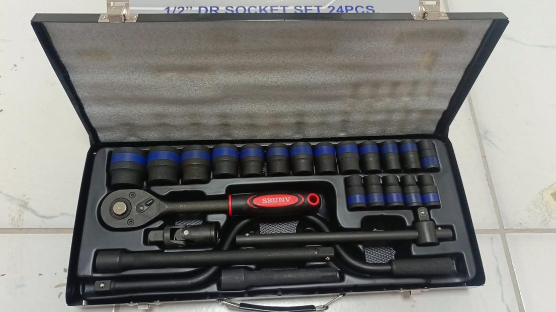 SRUNV 24 Parça 1/2" Lokma Anahtar Seti - Görsel 2