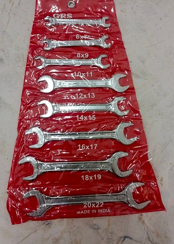 8 parça'lı açık ağız Anahtar Seti