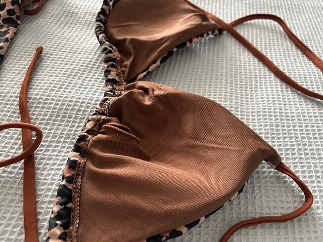 s Beden 2 li leopar bikini takımı