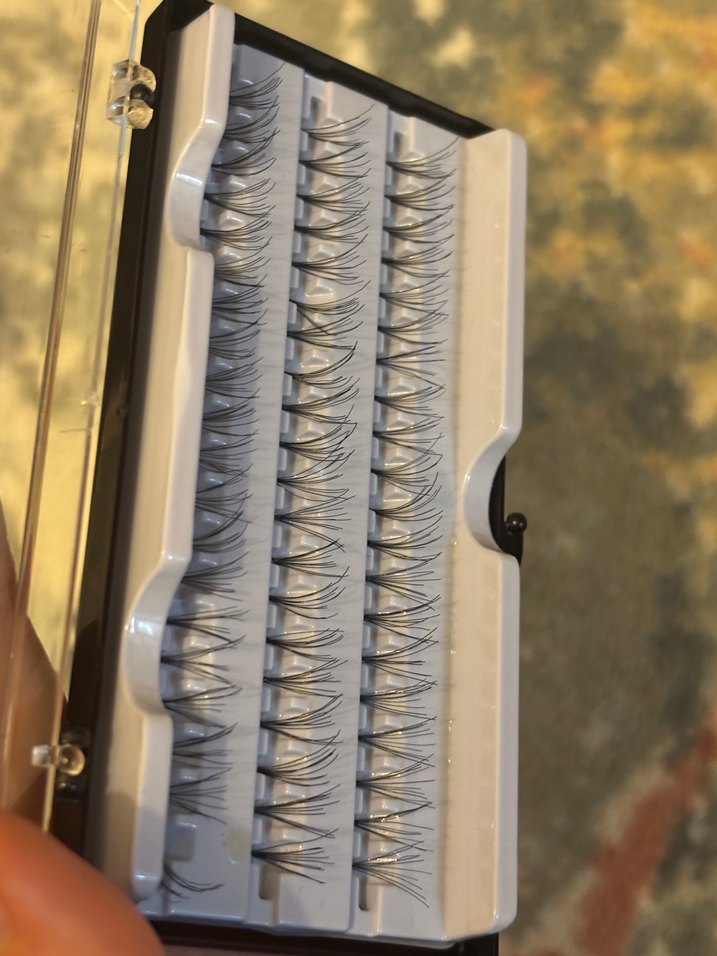 Siyah Renkli Gri Takma Kirpik Seti - Görsel 2