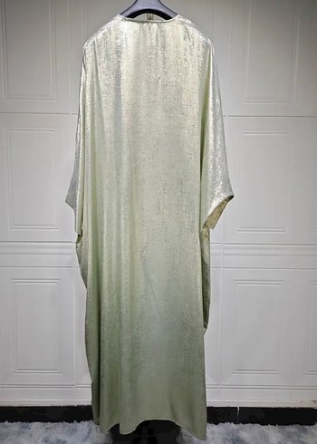 Uzun Bohem Kadın yeşil Salaş hırka - Görsel 4