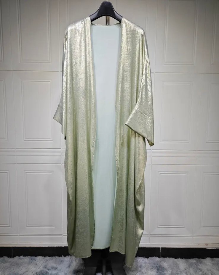 Uzun Bohem Kadın yeşil Salaş hırka - Görsel 3