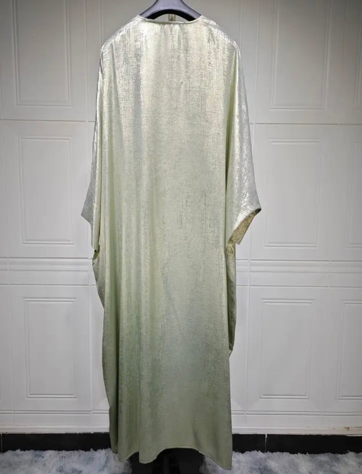 Uzun Bohem Kadın yeşil Salaş hırka - Görsel 4