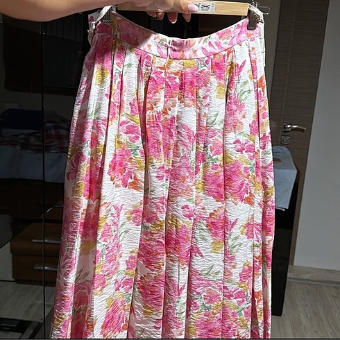 s Beden Koton crop etek takım 1 kez giyildi