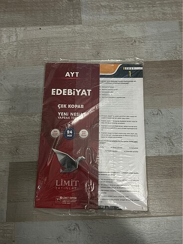 limit yayınları ayt edebiyat yaprak test