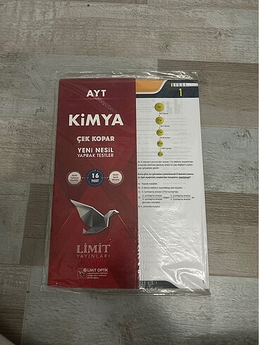 limit yayınları ayt kimya yaprak test