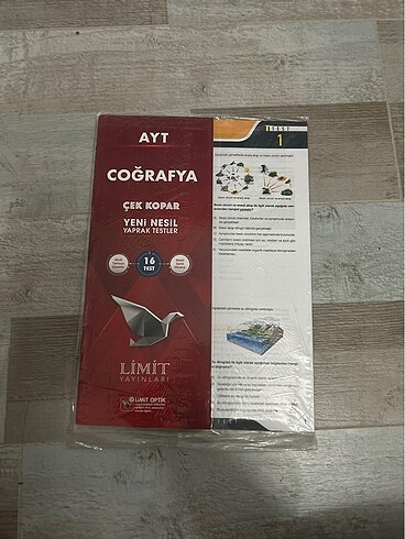 limit yayınları ayt coğrafya yaprak test