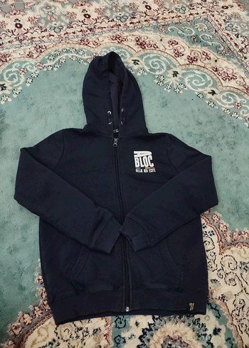 Erkek Çocuk Kapüşonlu Fermuarlı Sweatshirt - Görsel 2