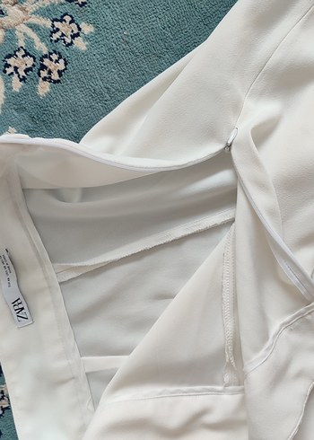 Beyaz Kadın Uzun Kumaş Pantolon - Görsel 2