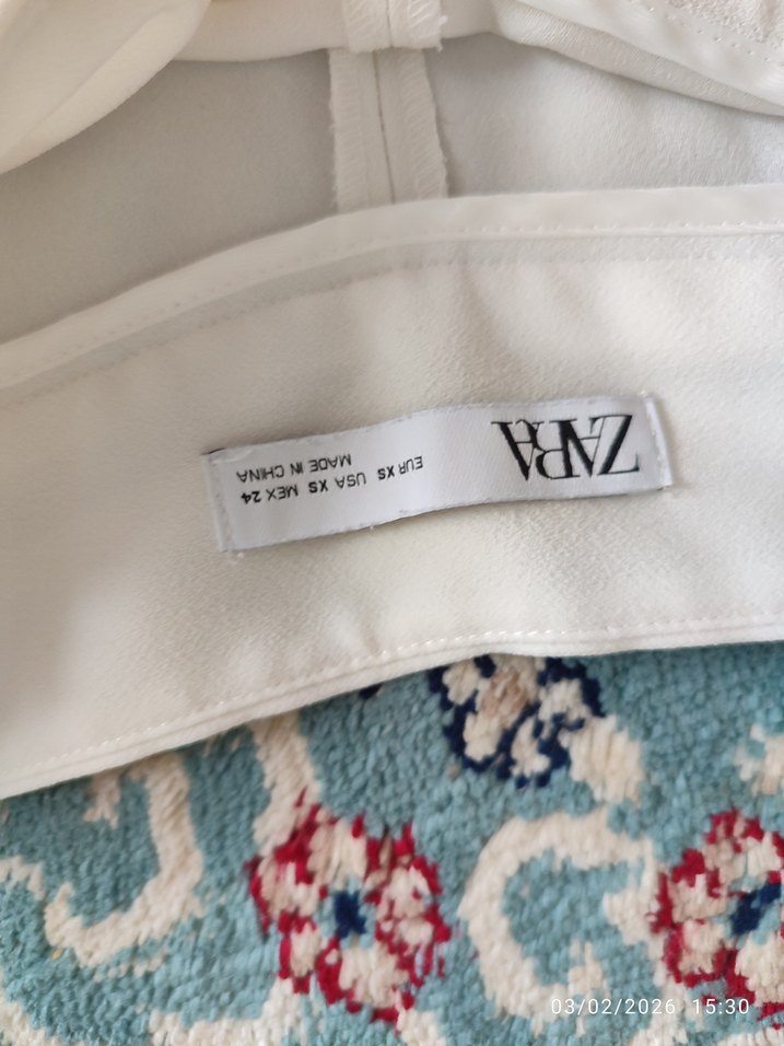 Beyaz Kadın Uzun Kumaş Pantolon - Görsel 3