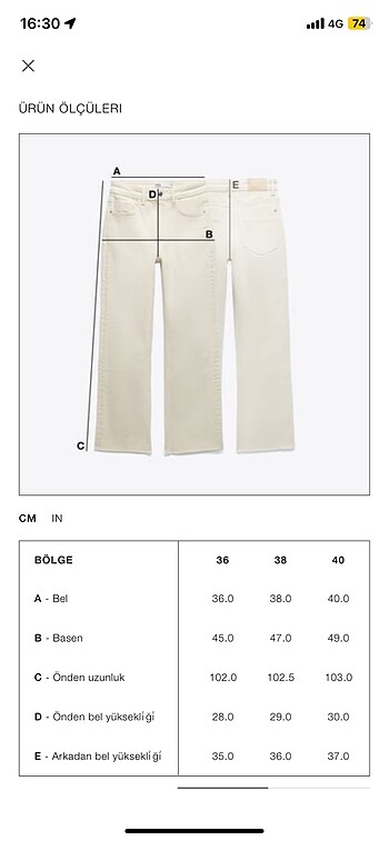m Beden lacivert Renk Zara pantolon