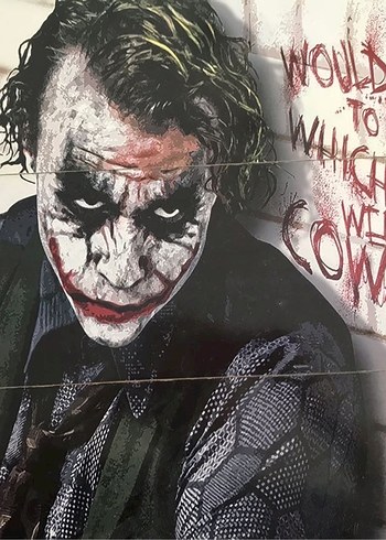 Joker Ahşap Poster - Görsel 5