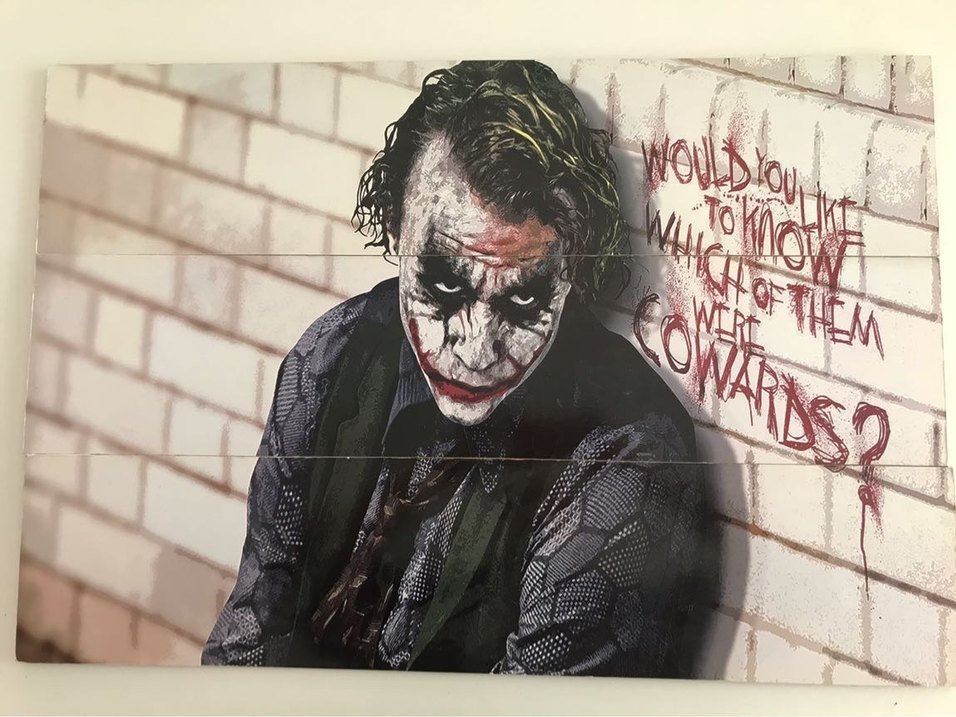 Joker Ahşap Poster - Görsel 2