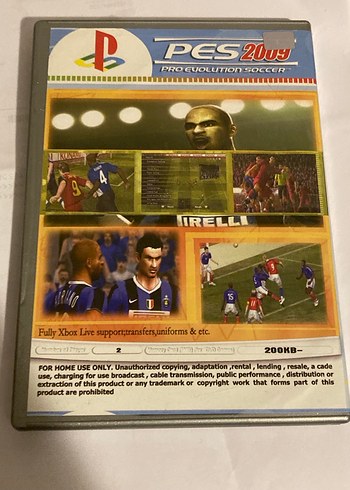 PES 2009 PS2 Oyunu Koleksiyonluk - Görsel 2