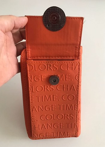 Turuncu Kadın Cüzdan - Görsel 3