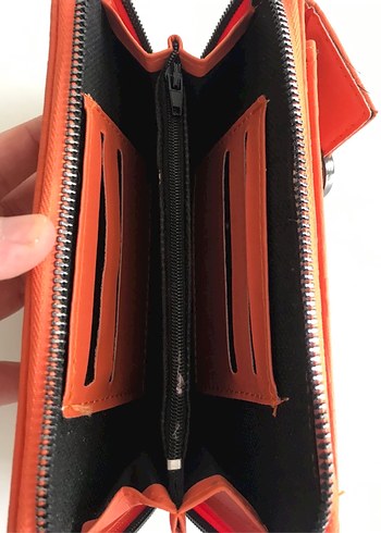 Turuncu Kadın Cüzdan - Görsel 4