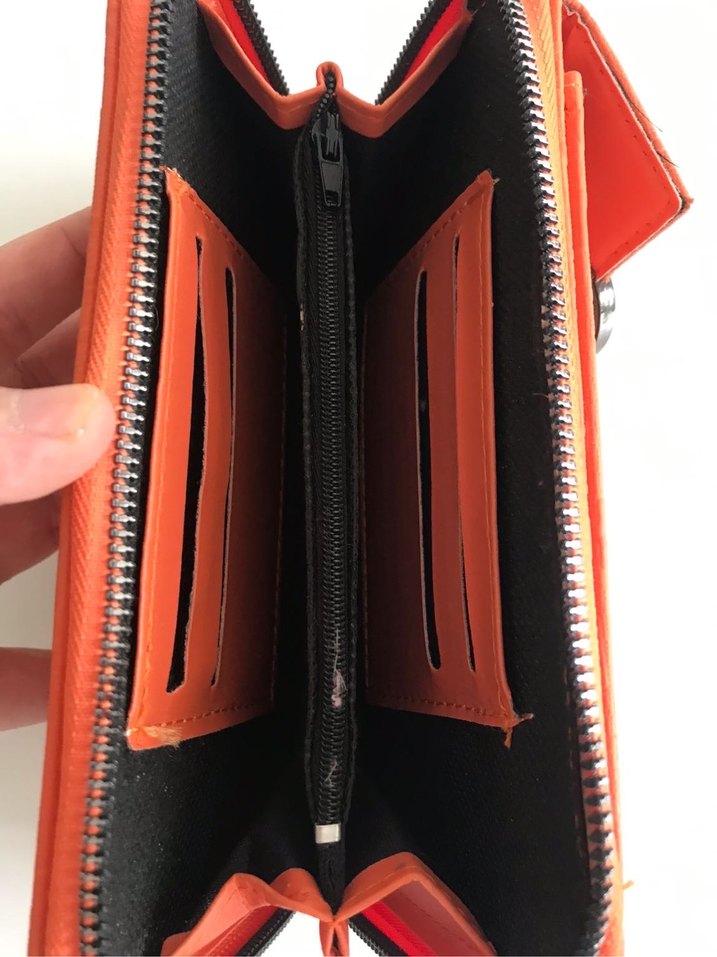 Turuncu Kadın Cüzdan - Görsel 4