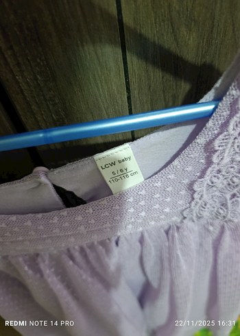 Mor Dantelli Bohem Kız Elbisesi - Görsel 3